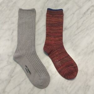 NWOT Japanese Brand Double Maison Crew Socks